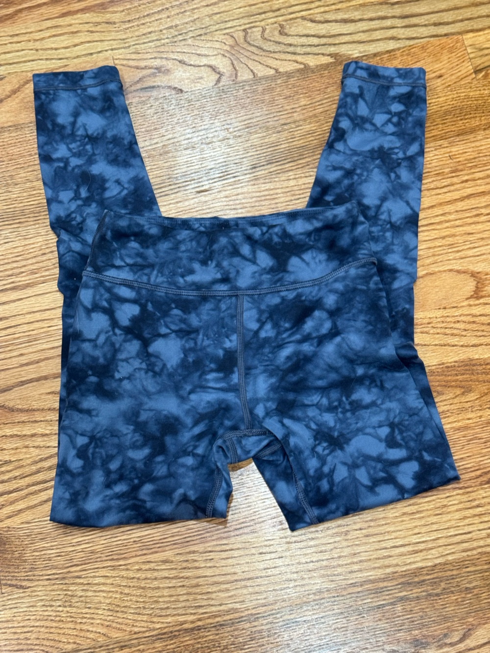 Athleta Girl Chit  Chat Navy Tie-Dye High-Waist Leggings Size M 8-10